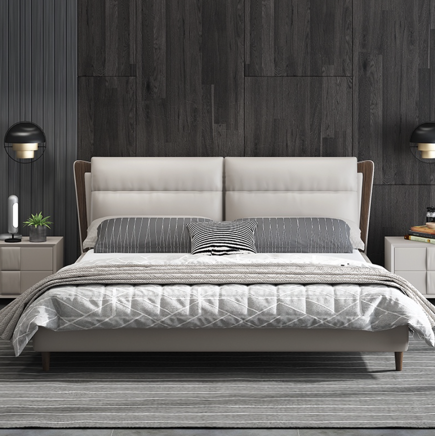 義式極簡軟包床架 AOZ-1008