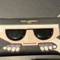 [S] KARL LAGERFELD LH9QU5AV MAYBELLE SLG WALLET,BLACK MULTI, 190169099707 (SKL407)