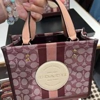[S] COACH C8417 SIGNATURE JAC DMPSY TOT 22,IM/WINE MULTI, 195031679698 (SCO158)