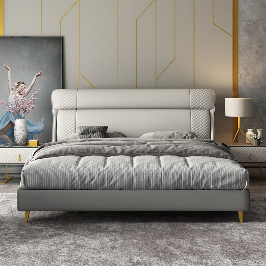 義式極簡軟包床架 AOZ-1010