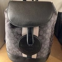 [S] COACH CE601 SIG DEMP BKPK,SV/BLACK SMOKE BLACK MULTI, 195031757969 (SCO173)