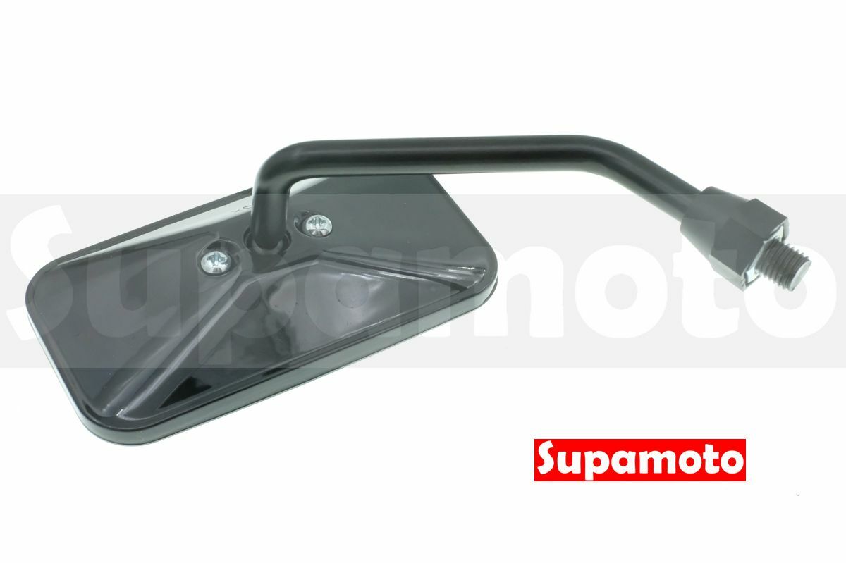 -Supamoto- 小方鏡 後照鏡 M07 黑色 通用 改裝 復古 方型 後視鏡 薄型