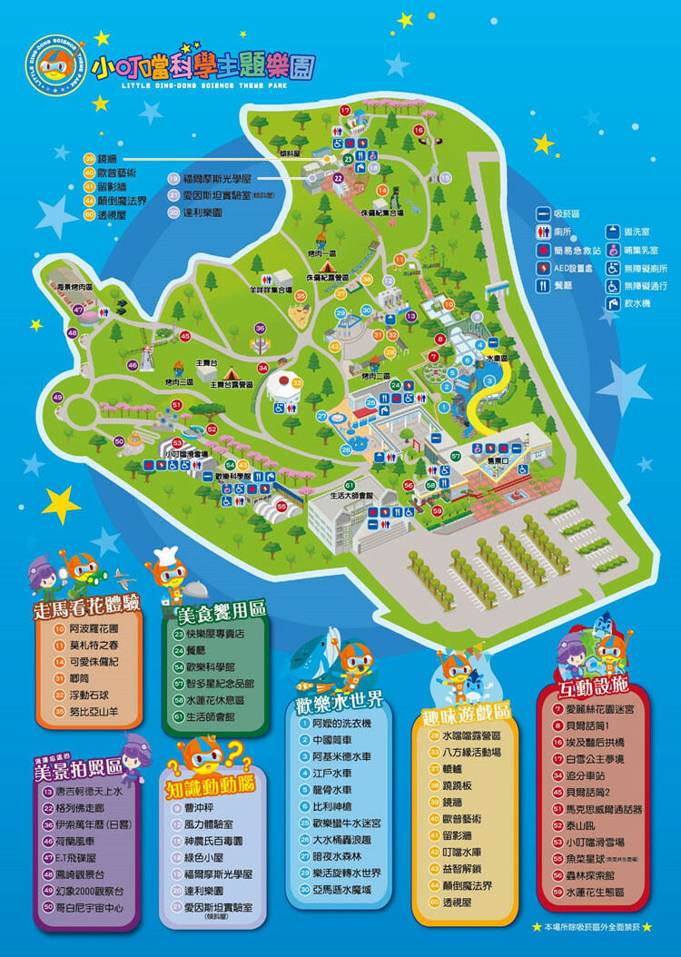 小叮噹樂園 園內地圖