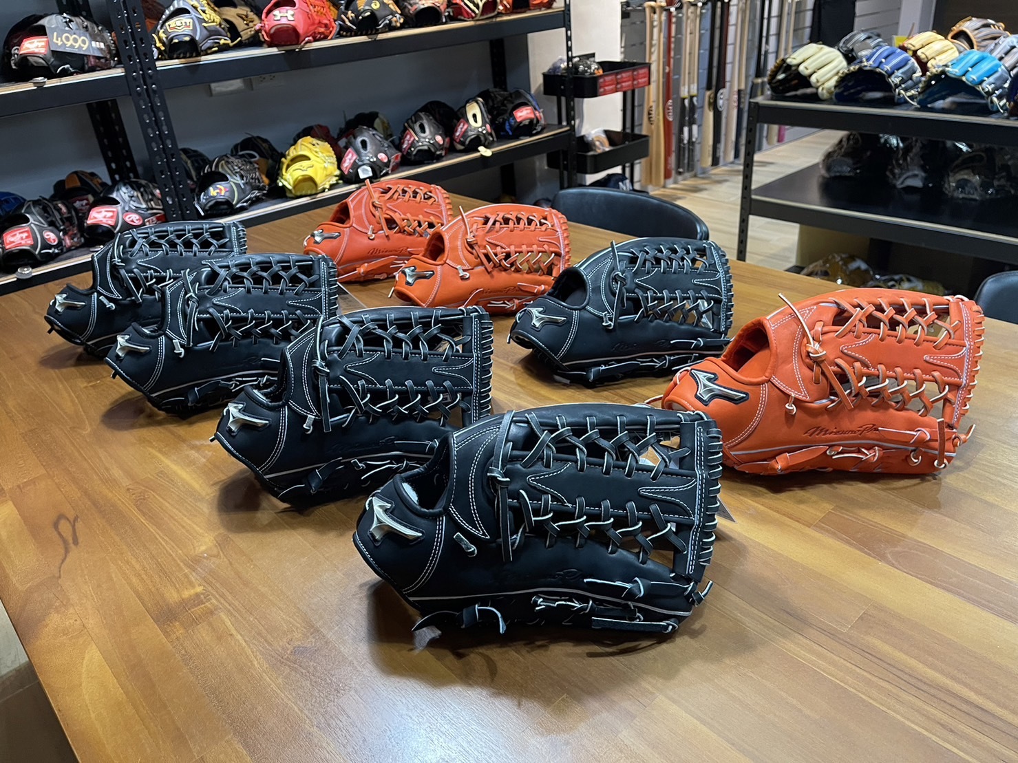 Mizuno Pro 上下セットアップ　 ネイビー 日本製美津濃MIZUNO PRO ORDER HAGA JAPAN 鈴木一朗藍標硬式外野手套
