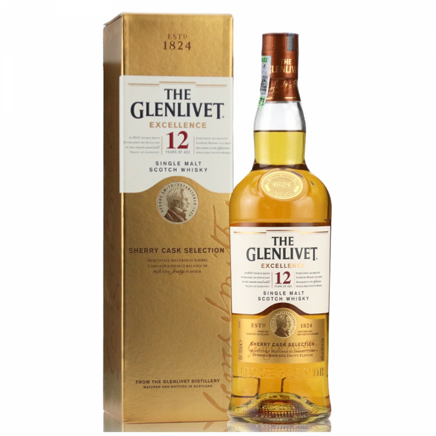 格蘭利威12年單一純麥威士忌 Glenlivet 12 Years Excellence Single Malt Whisky