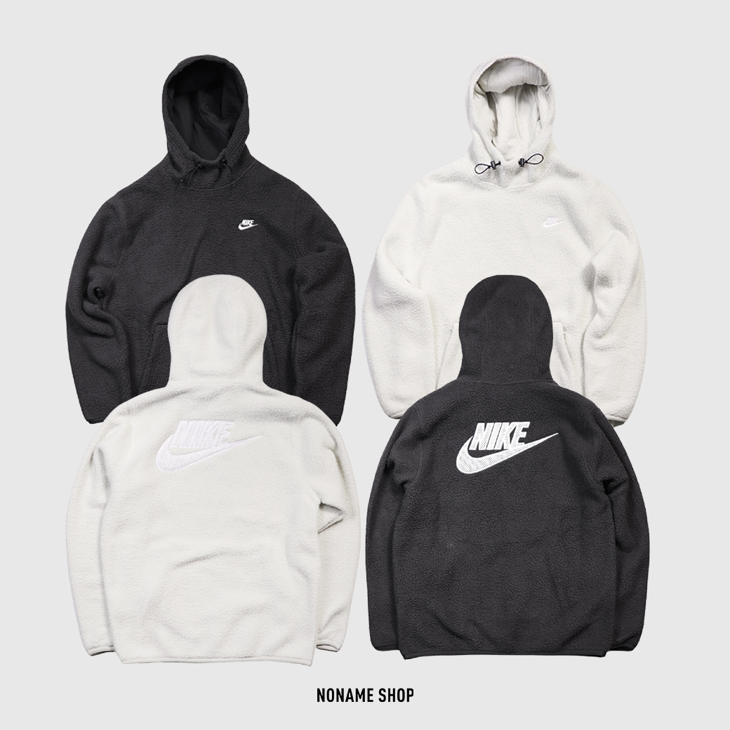 NIKE Hoodie 小勾 刺繡 羊羔毛 連帽 長袖 兩色 (男款)