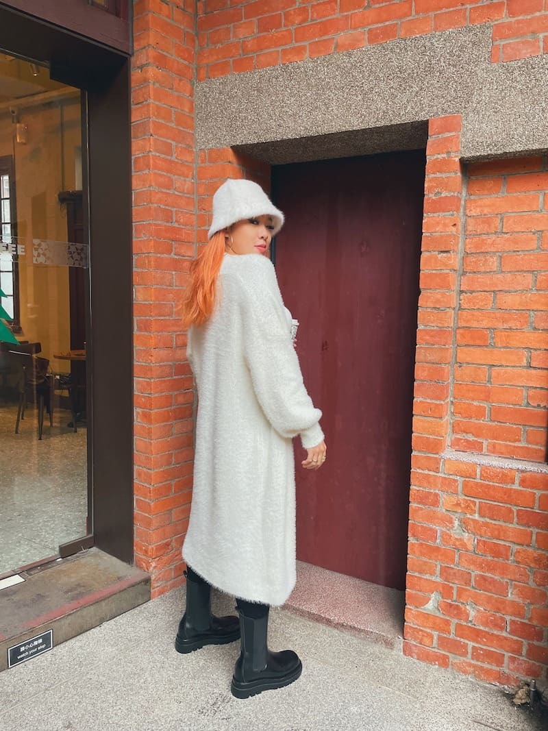 超柔軟毛毛長版外套
