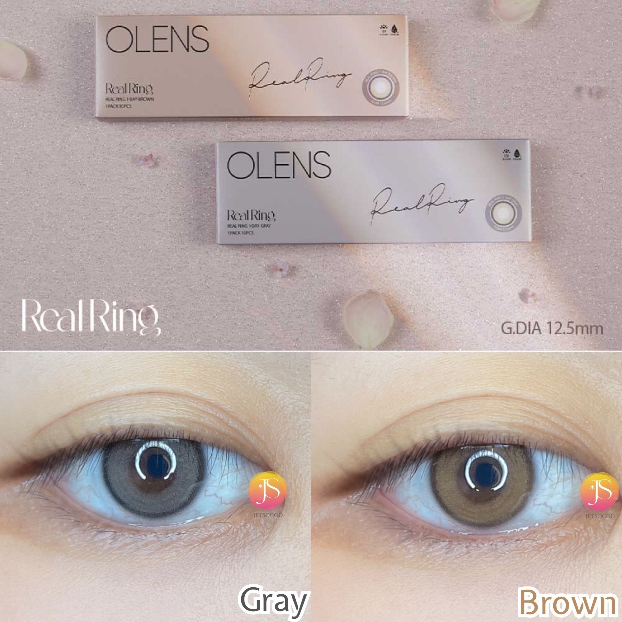 OLENS Real Ring 1 day (Brown)(20片)
