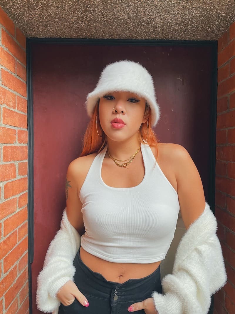 美式純色繞頸背心