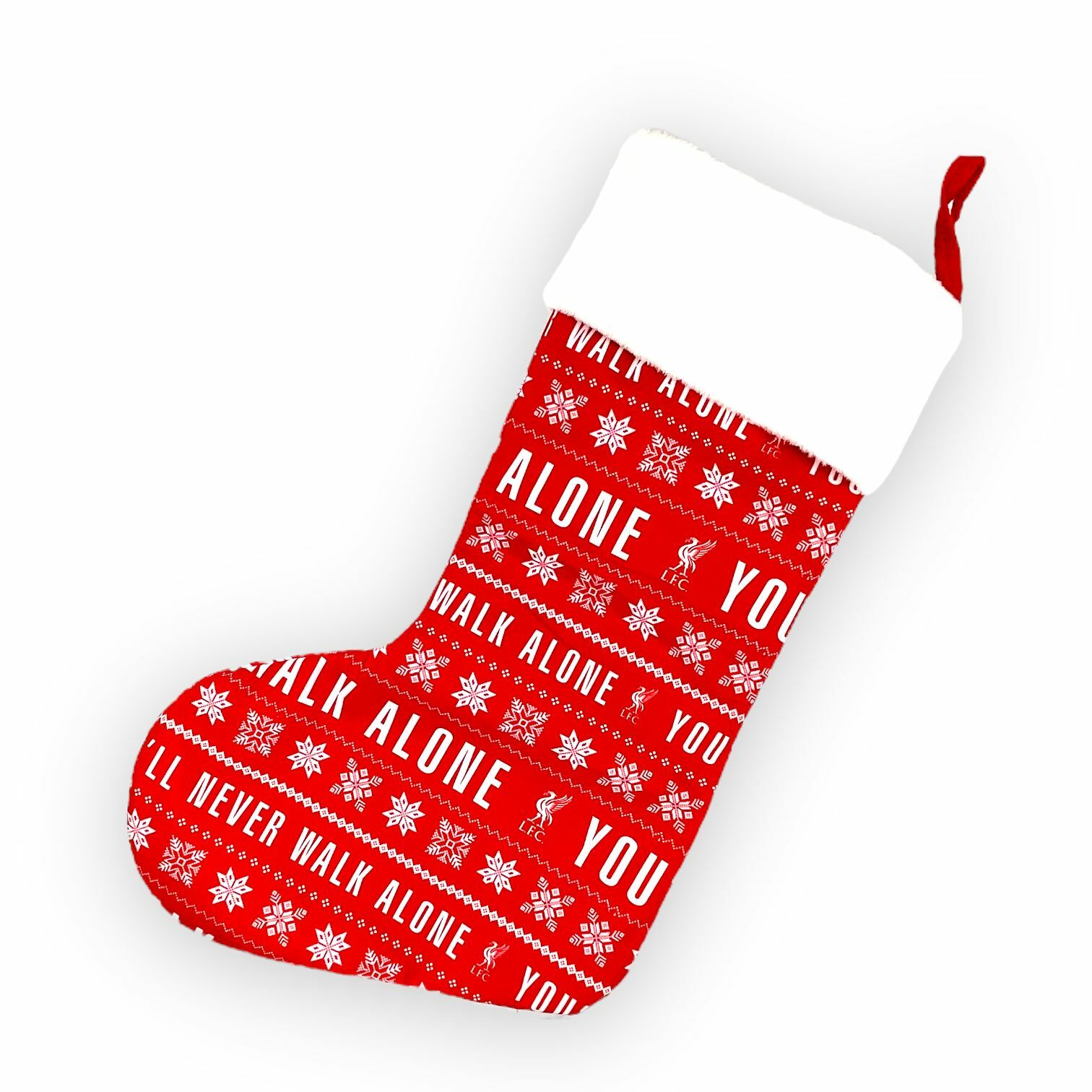 利物浦紅色多花紋YNWA聖誕襪