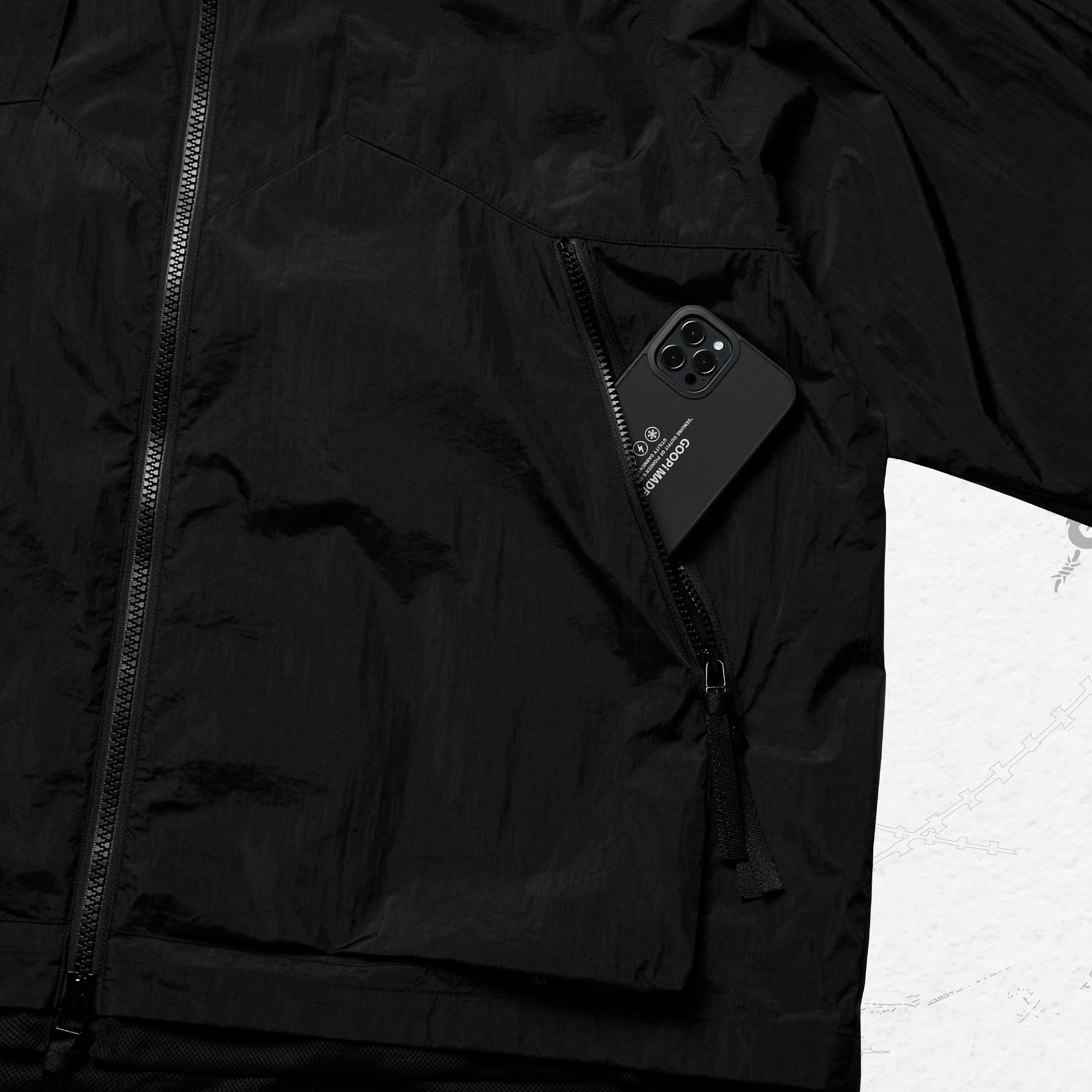 2-Layers Tactical Jacket - Black 2-Layers Tactical Jacket - Black