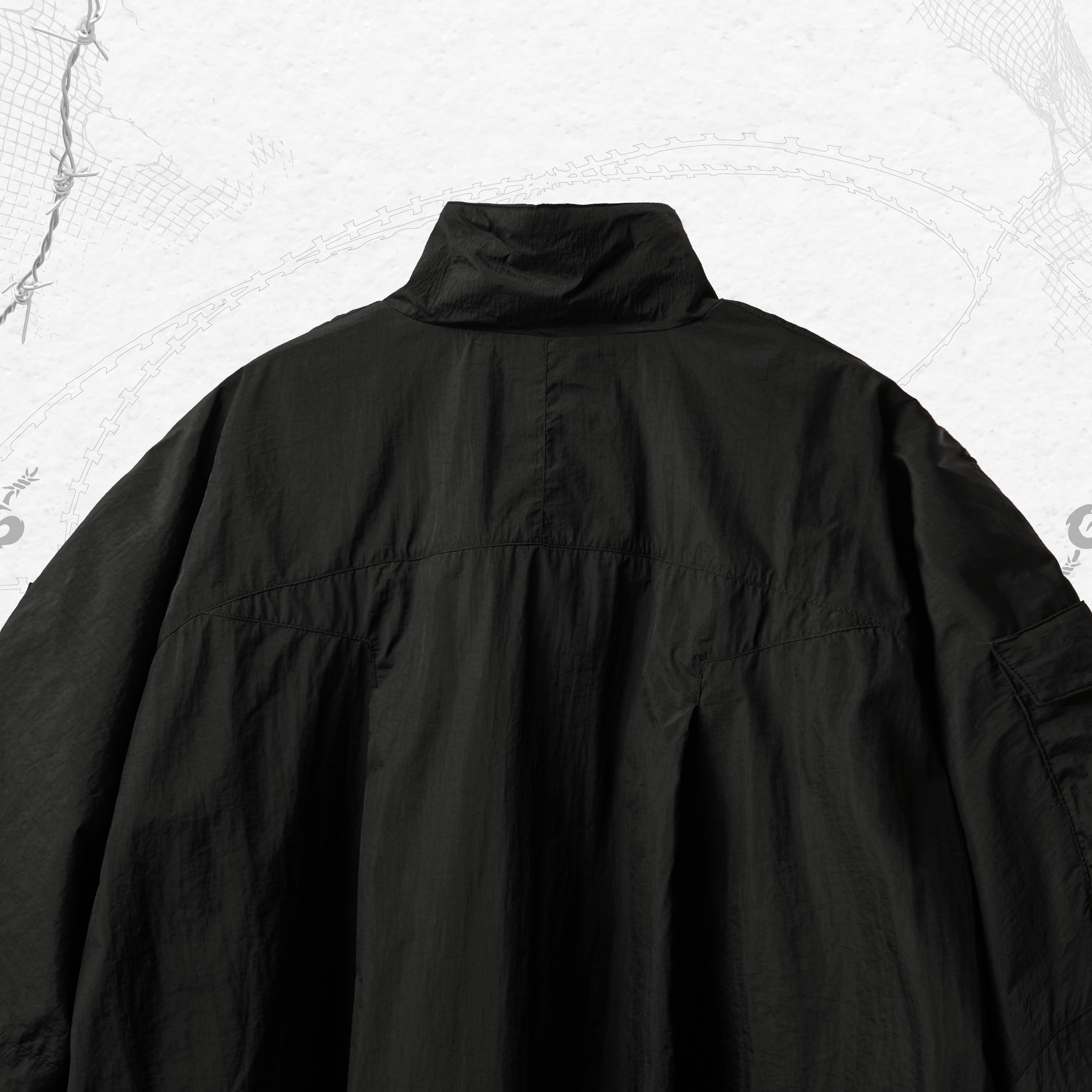 2-Layers Tactical Jacket - Black