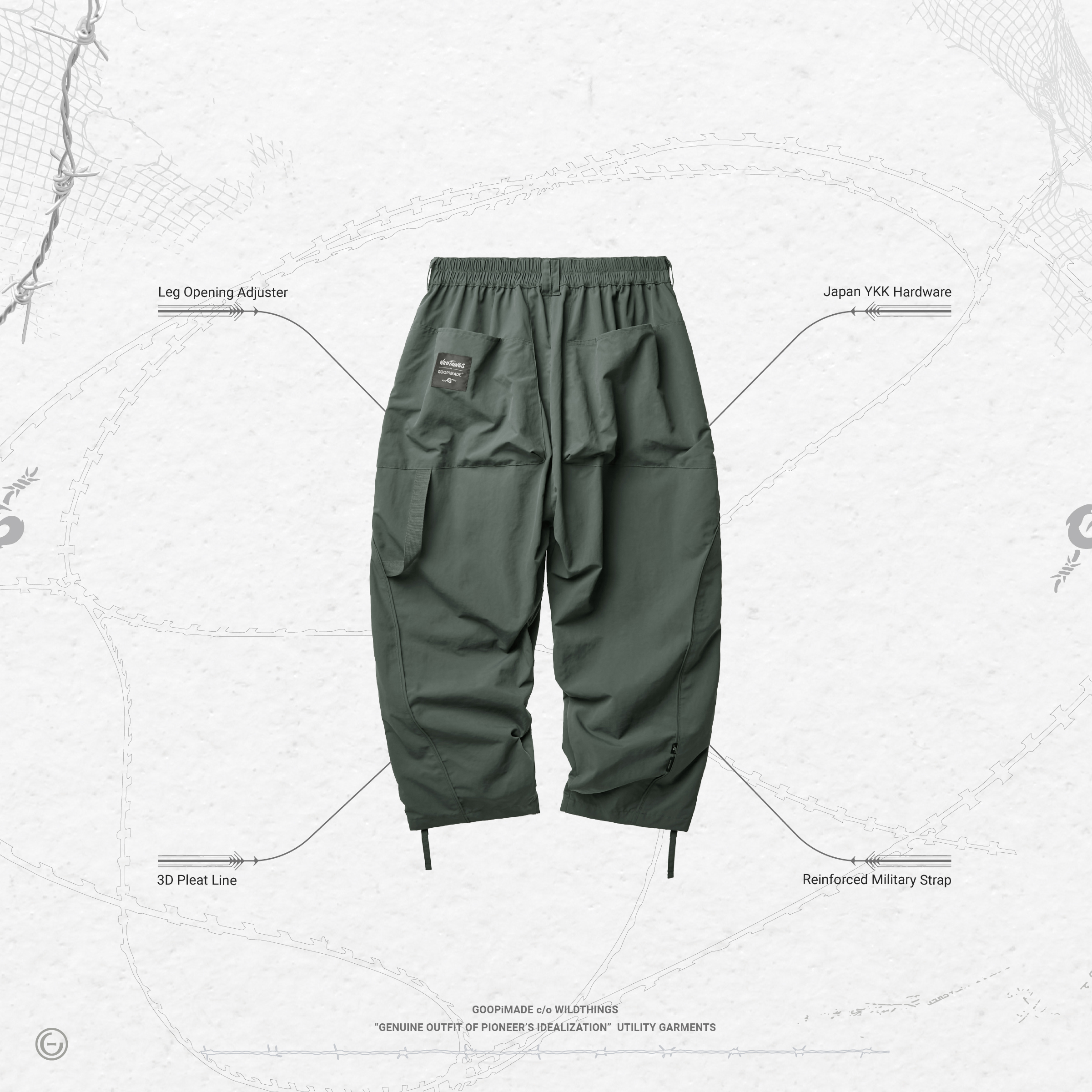 Transformed-Zip Tactical Pants - Slate Gray