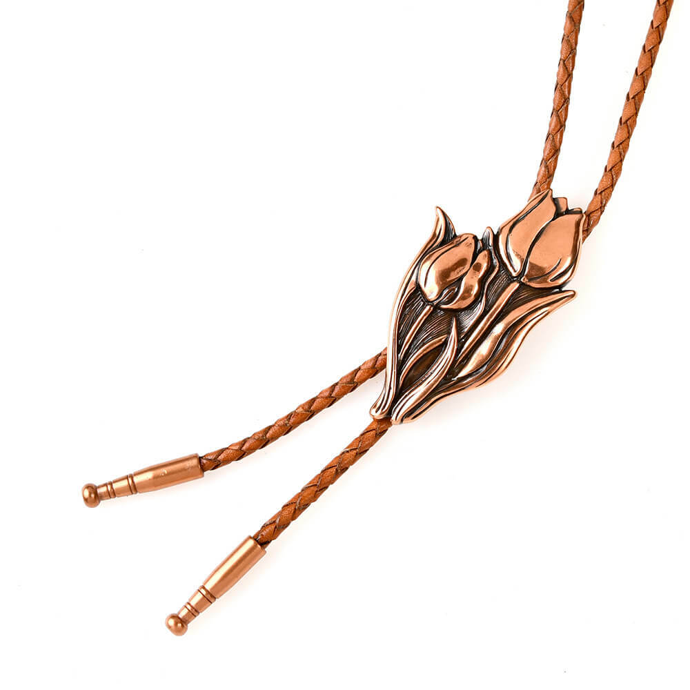 花系列 - 四月鬱金香 保羅領帶/BoloTie/美式領帶－快速出貨