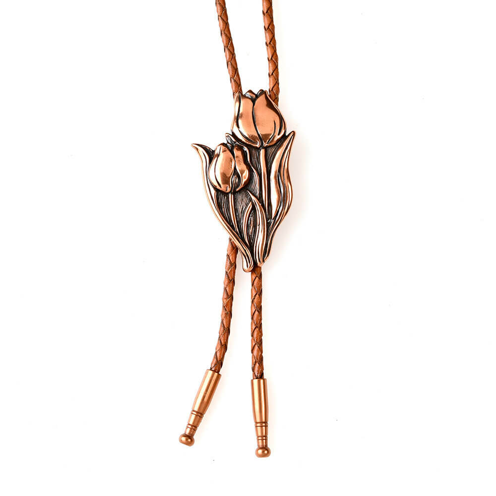 花系列 - 四月鬱金香 保羅領帶/BoloTie/美式領帶－快速出貨