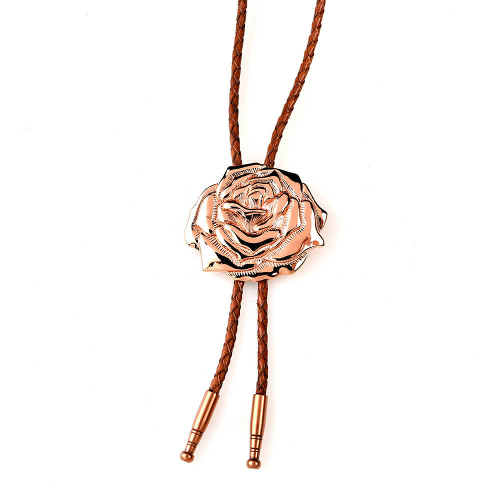 花系列 - 二月玫瑰花 保羅領帶/BoloTie/美式領帶－快速出貨