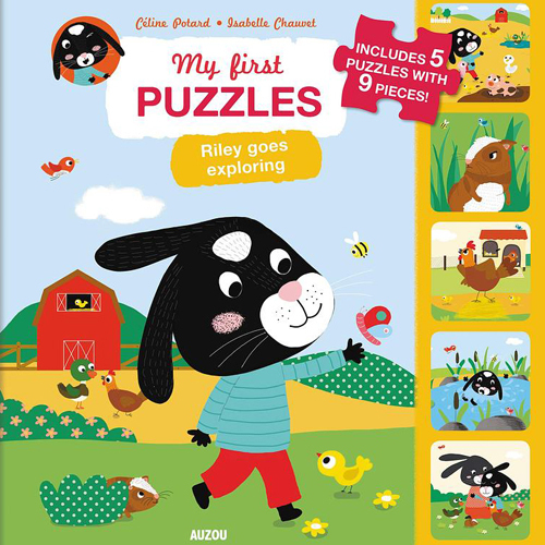 My First Puzzles：Riley Goes Exploring 萊利去探險拼圖遊戲書