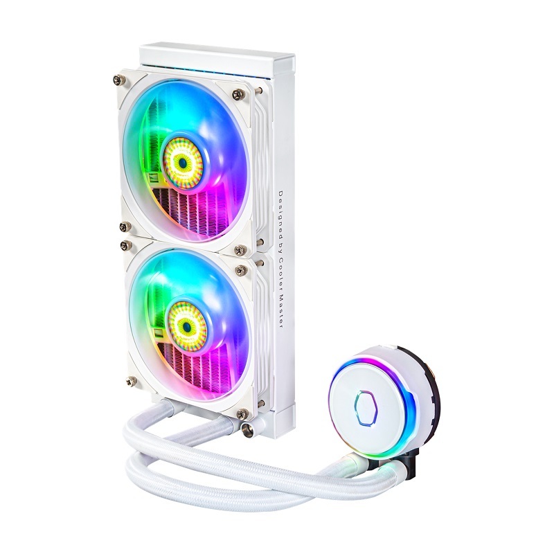 米特3C數位–Cooler Master 酷碼 MasterLiquid PL240 FLUX 水冷/白色版/MLY-D24M-A23PZ-RW