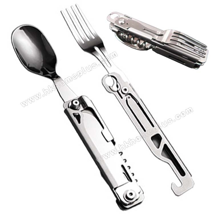 多用途摺疊刀連叉 (可拆式)