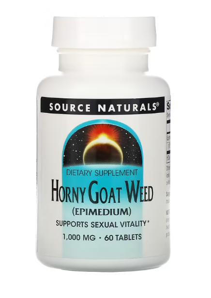 [預購] Source Naturals 角質山羊草 1,000毫克 60粒錠劑 Horny Goat Weed