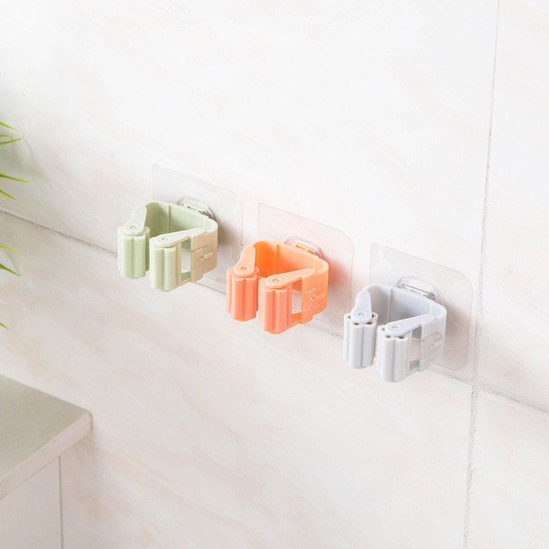 免釘無痕 萬用拖把/掃把掛架夾