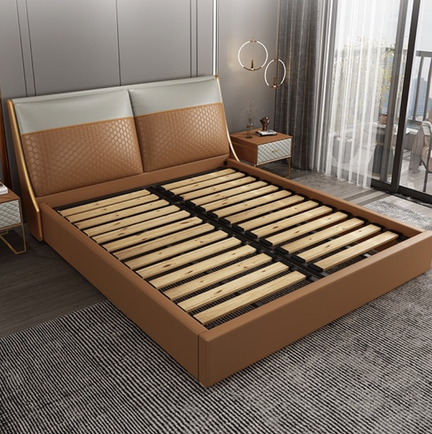 義式極簡軟包床架 AOZ-1052