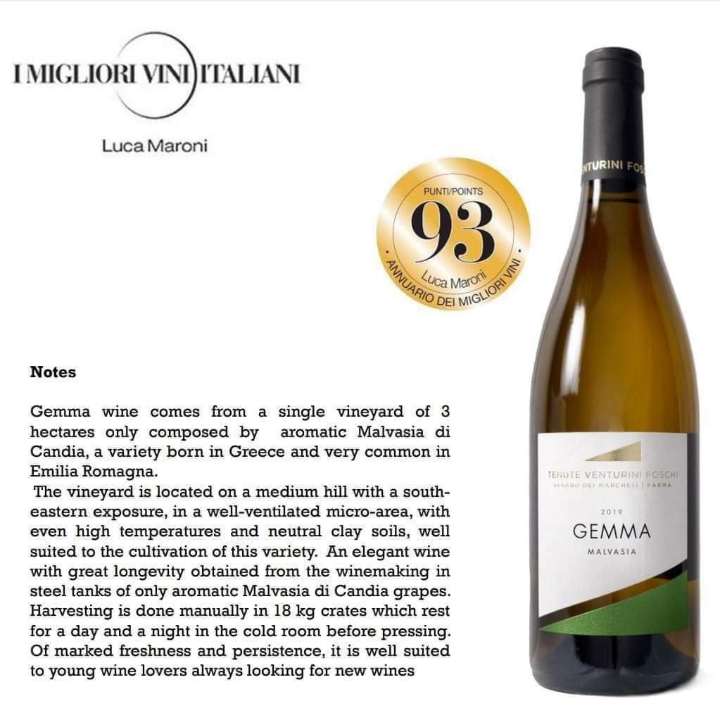 2021 Tenute Venturini Foschi IGT Emilia Gemma Blanco