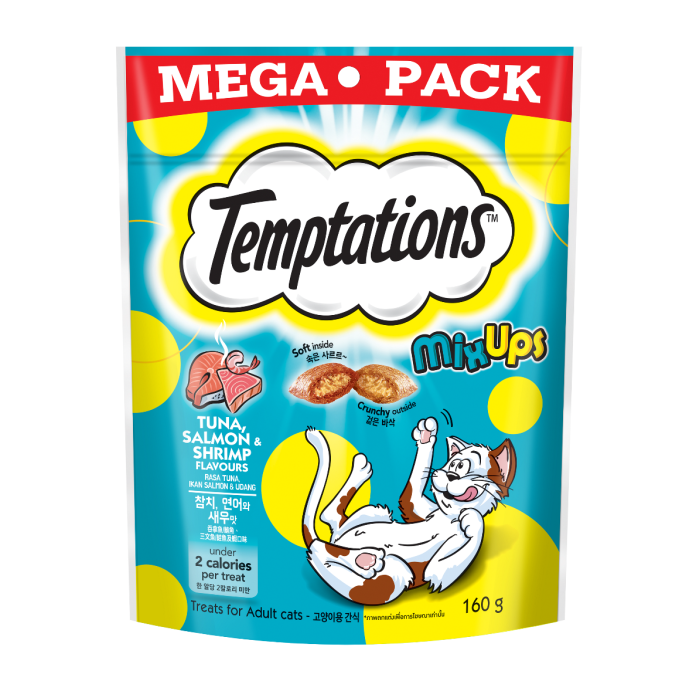 Temptations 吞拿魚+三文魚+蝦口味．160g