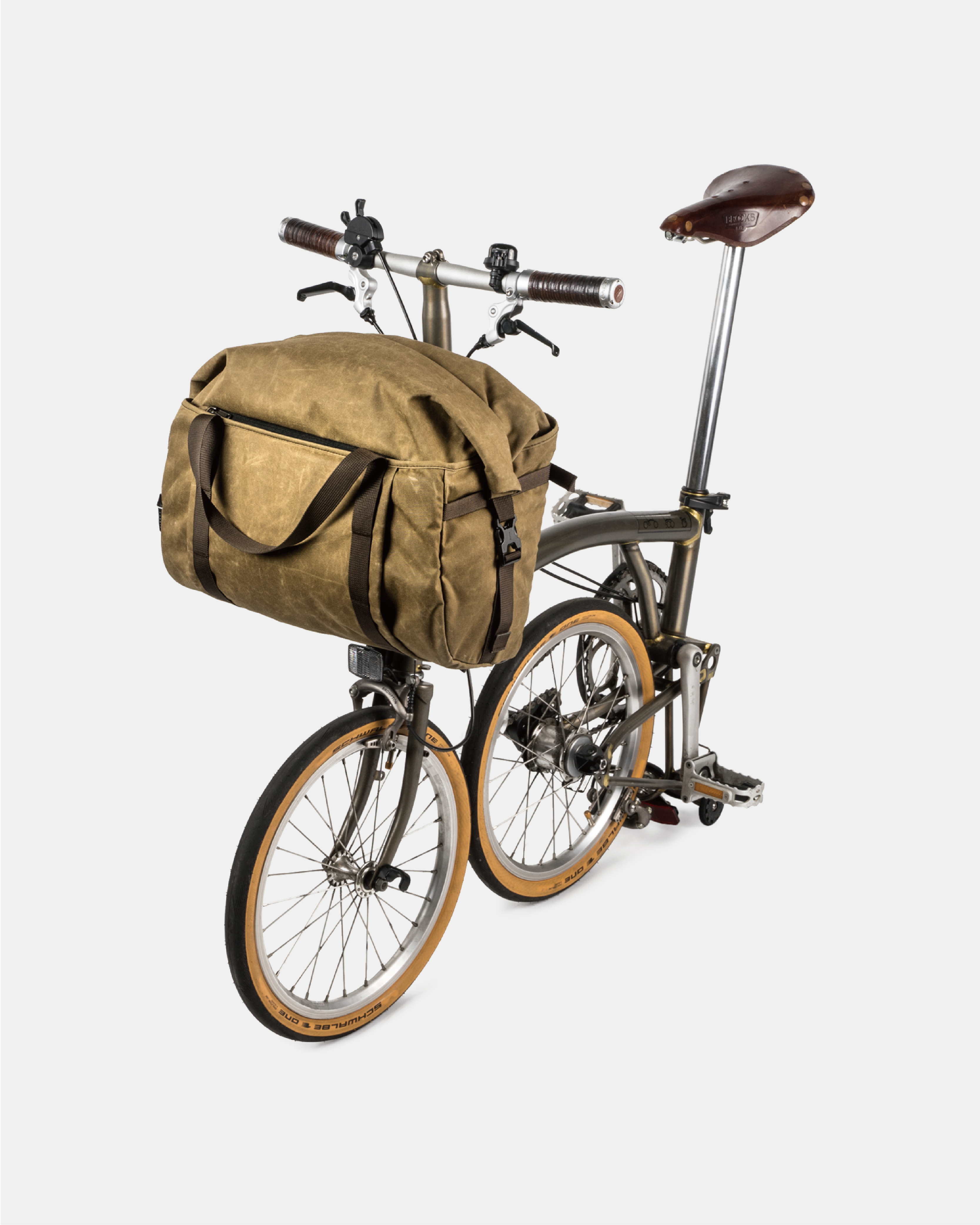 【沃坦】PIONEER 拓荒者 前置物袋 含車前架及鋁條 卡其褐色