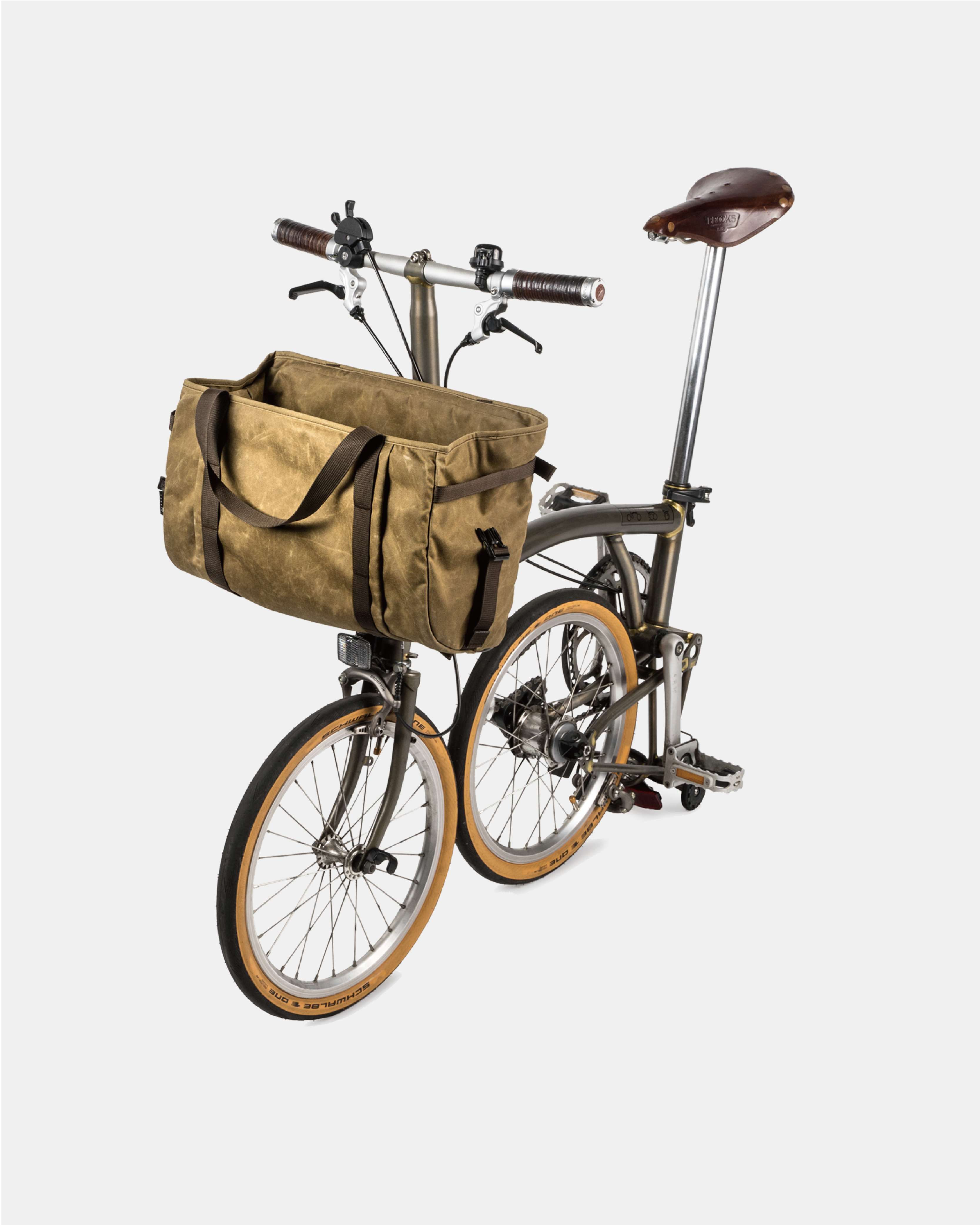 【沃坦】PIONEER 拓荒者 前置物袋 含車前架及鋁條 卡其褐色