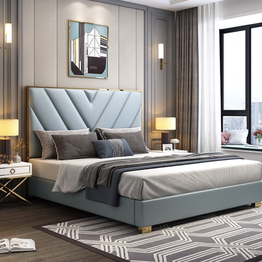 輕奢藍皮床 AOZ-A10