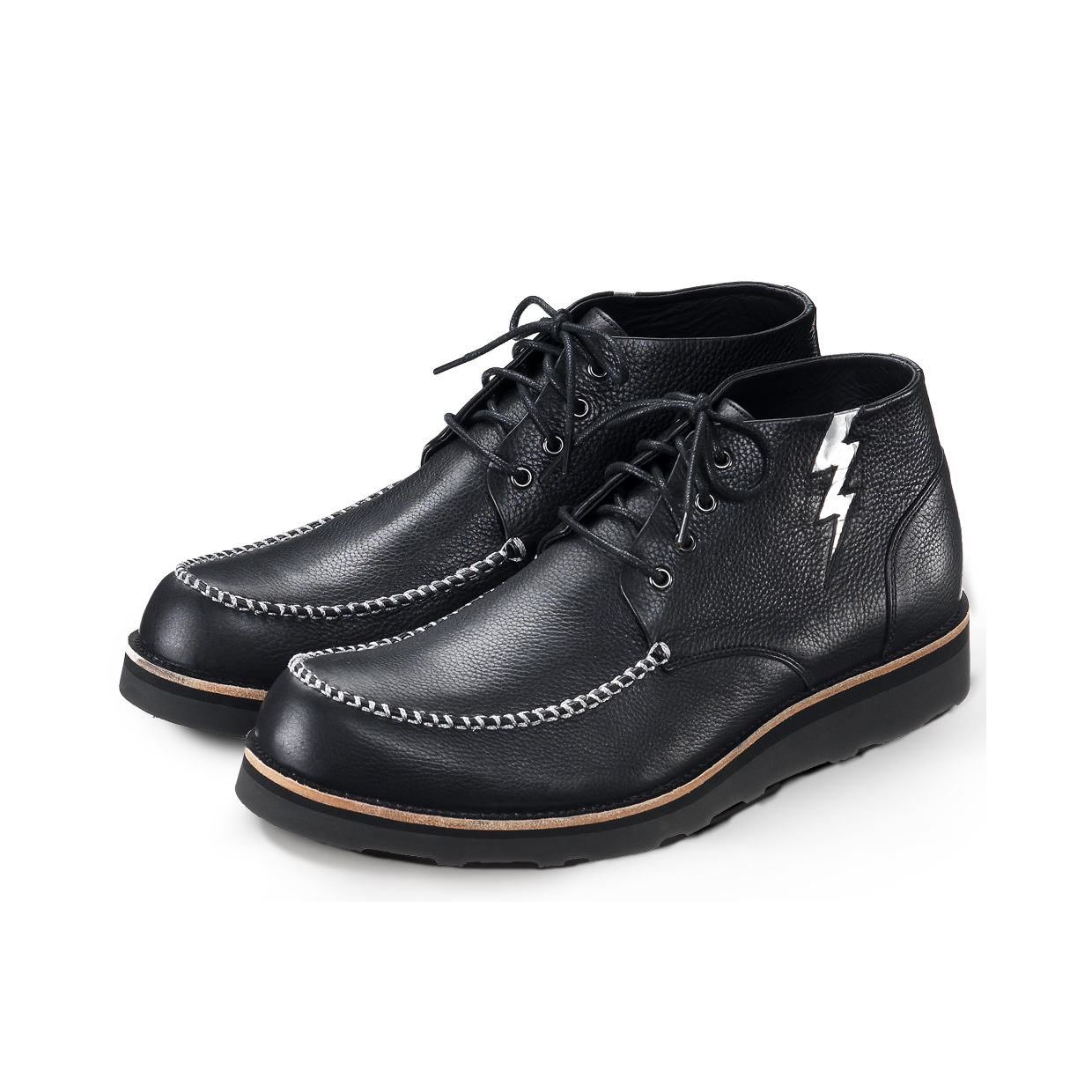 A Flash M1135 Black Leather Boots