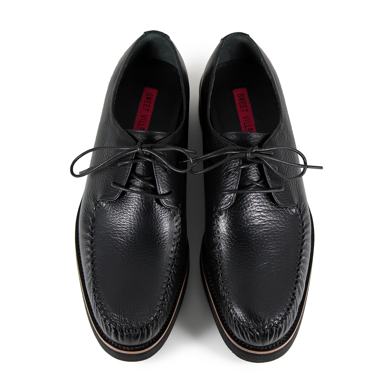 Thundercloud M1137 Black Leather Casual Shoes