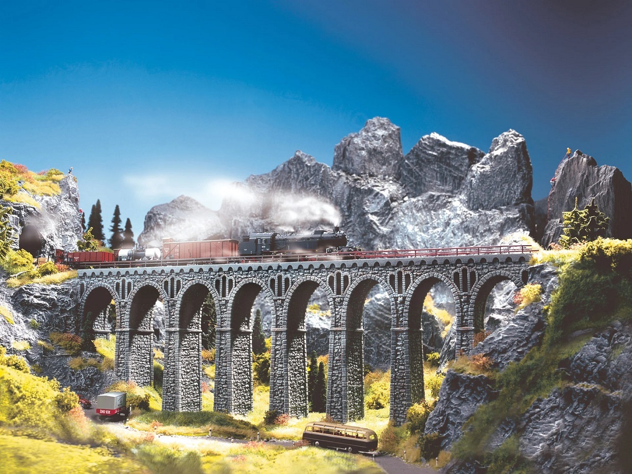 Noch 34860 Nscale  ，Quarrystone Viaduct