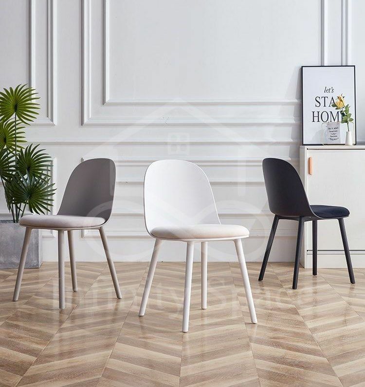 D2962 簡約風皮革坐墊餐椅