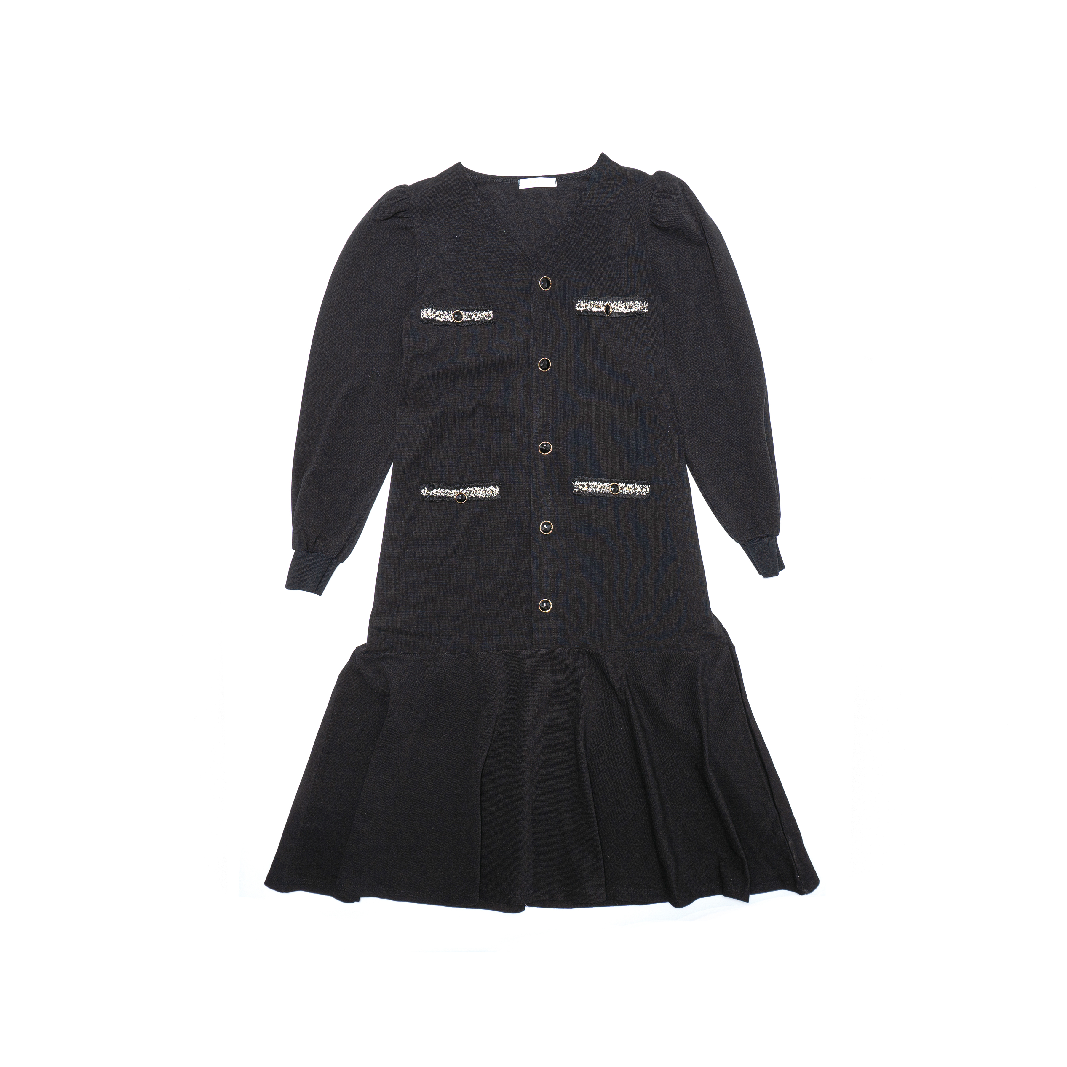 Tweed邊Details 下傘腳連身裙