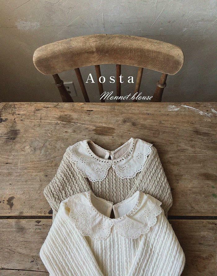 Aosta Lace翻領上衣