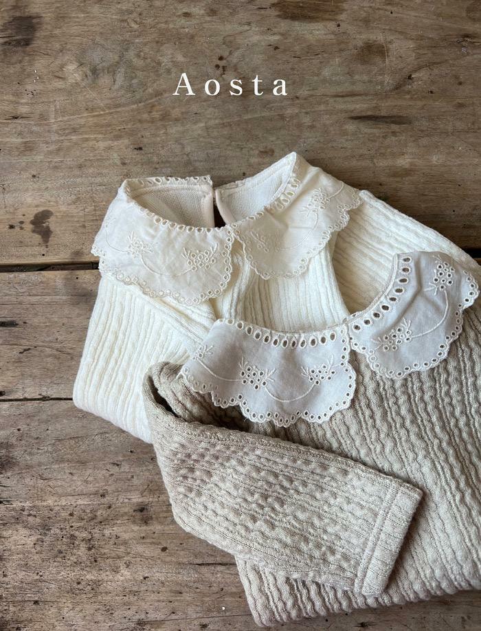 Aosta Lace翻領上衣