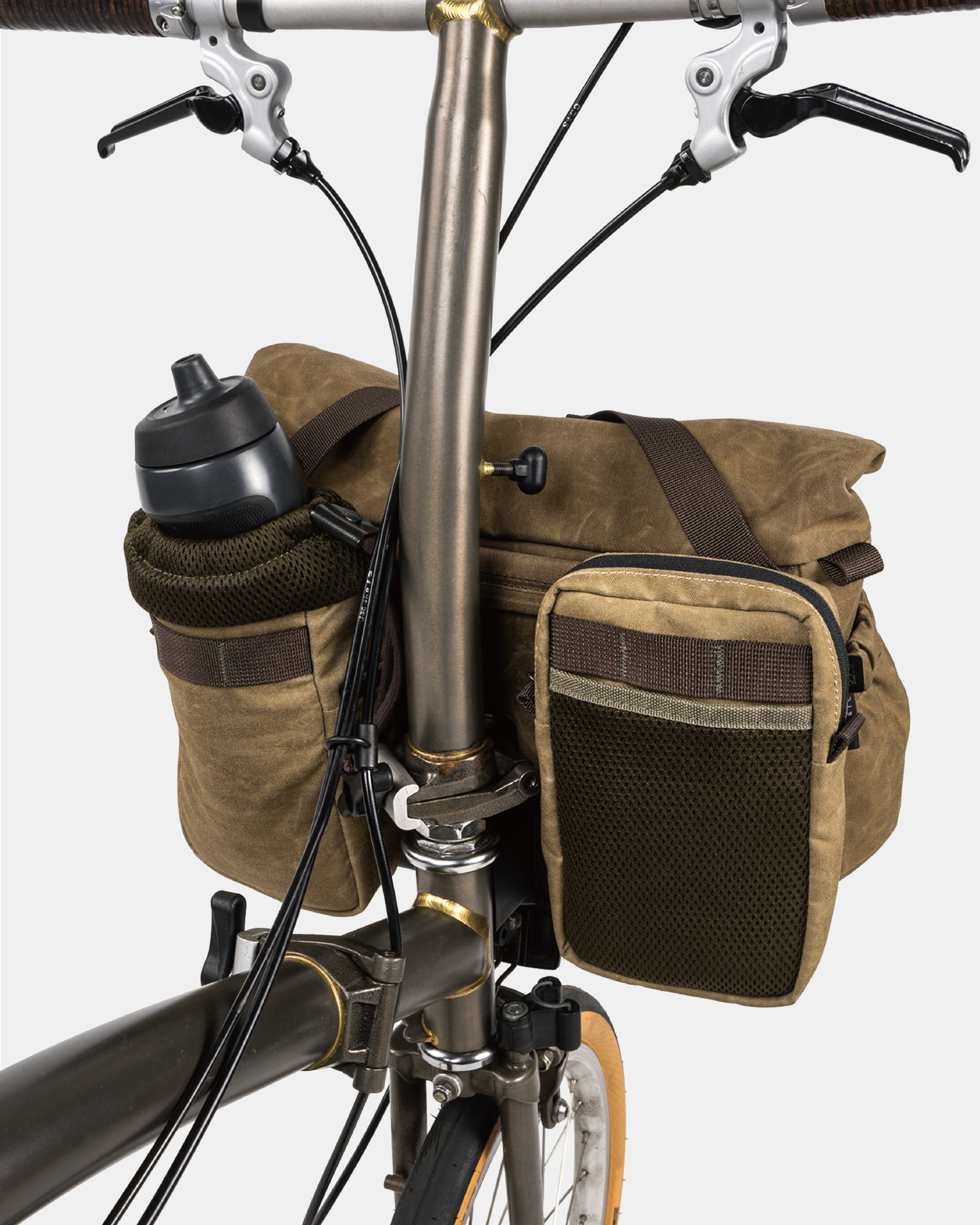 【沃坦】PILOT飛行員 升級版 Brompton 包 / 7L 卡其 (含兩款翻轉模組+車架）