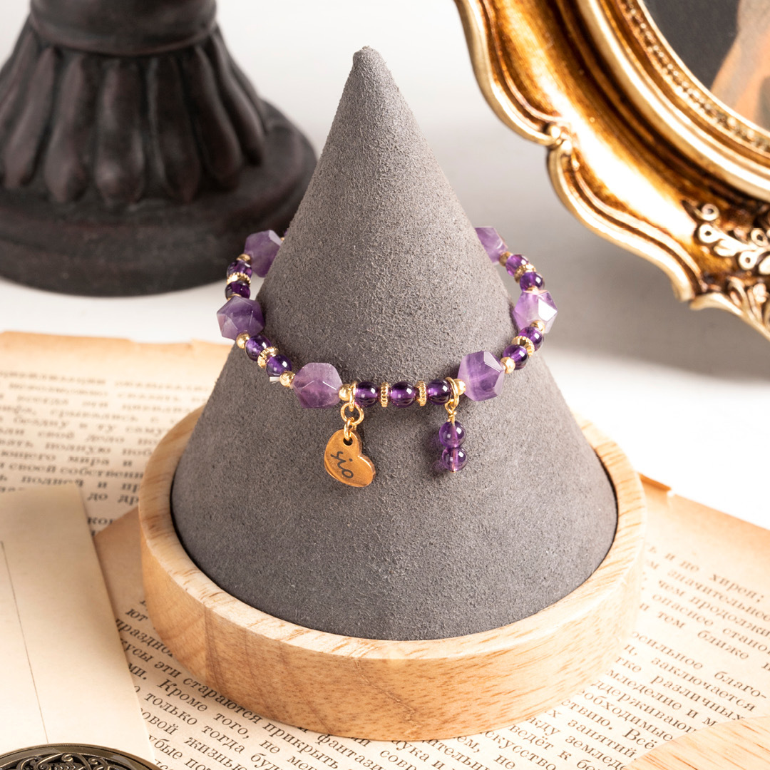 水晶手鍊【稜角-朝顏】紫水晶手鍊