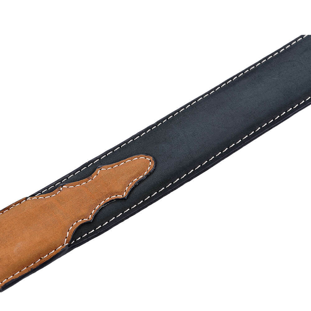 德州騎士復古混色雕花 潮牌真皮皮帶-快速出貨