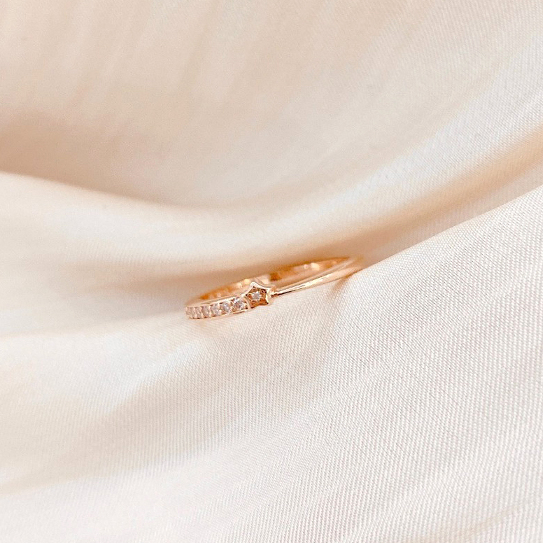 點點星光 純銀戒指