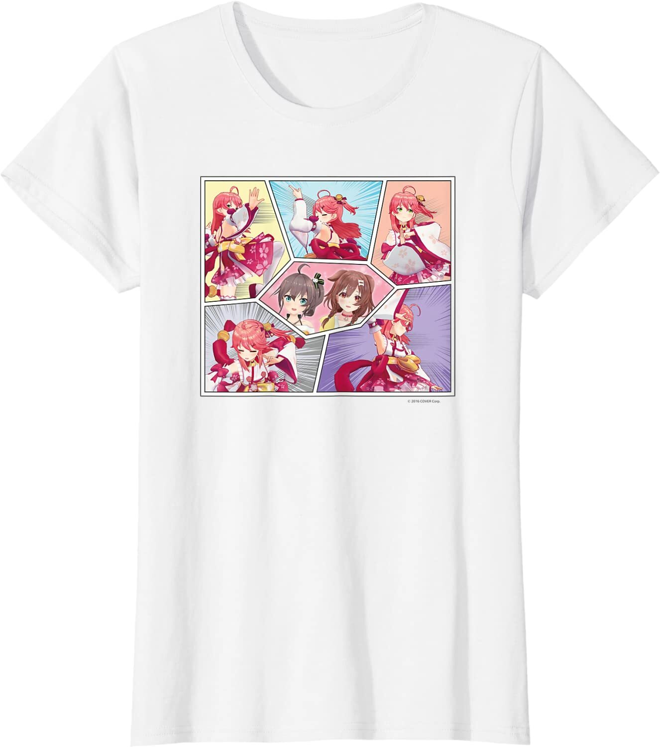 「官方代購」Hololive  Holo小劇場 名場面Tee 【さくらみこ/夏色まつり/戌神ころね】 (定期訂購)