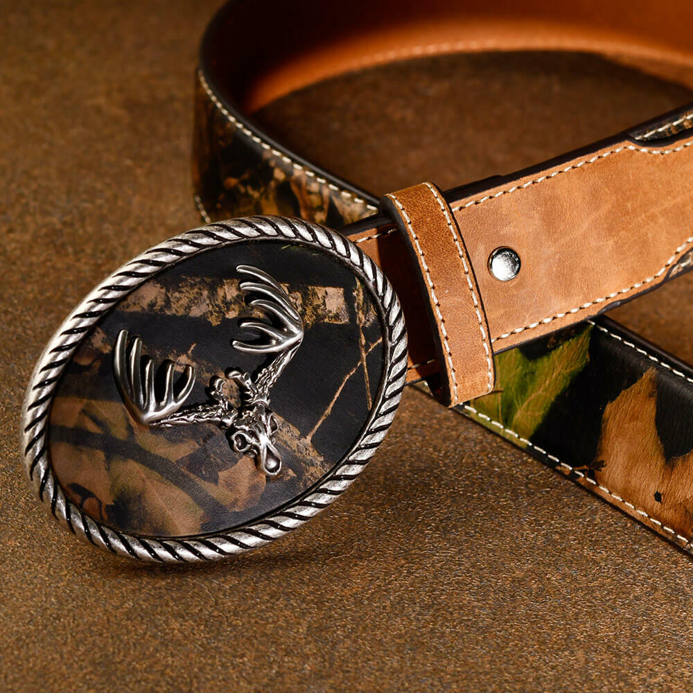 美式西部狩獵者 潮牌真皮皮帶-快速出貨