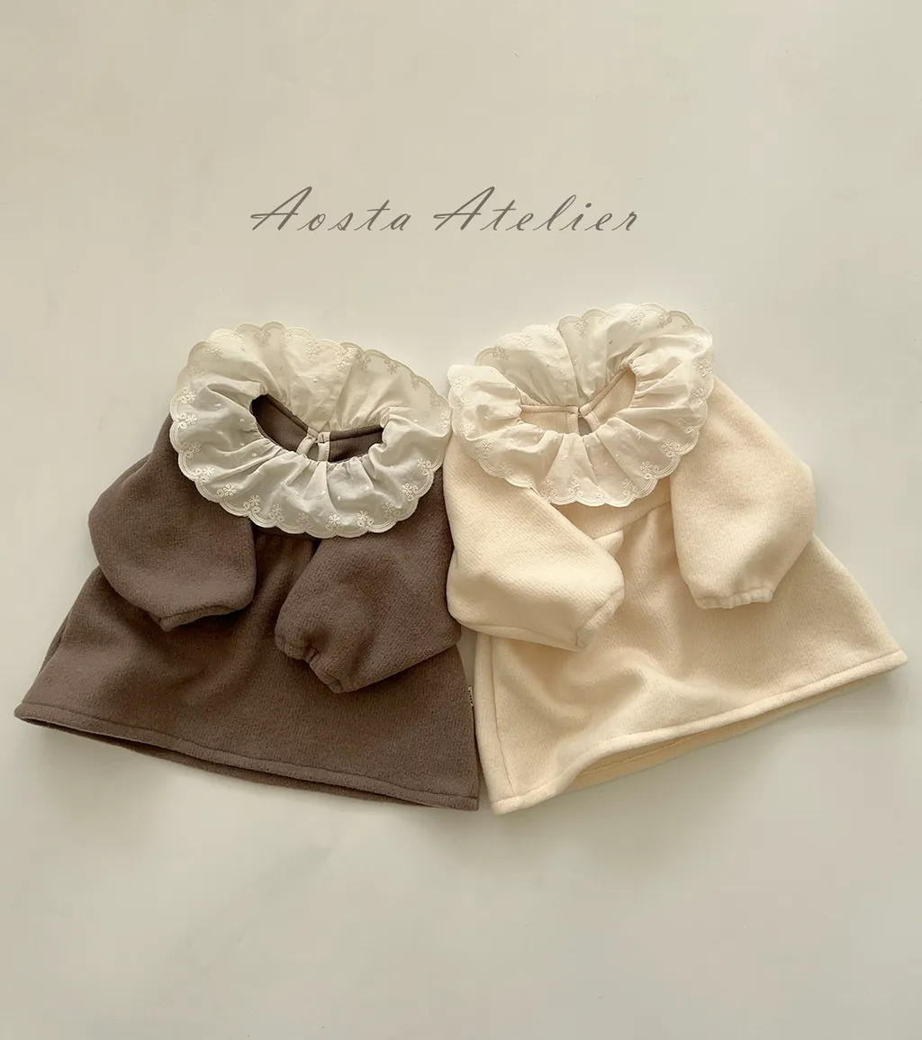 Aosta 花邊領連身裙