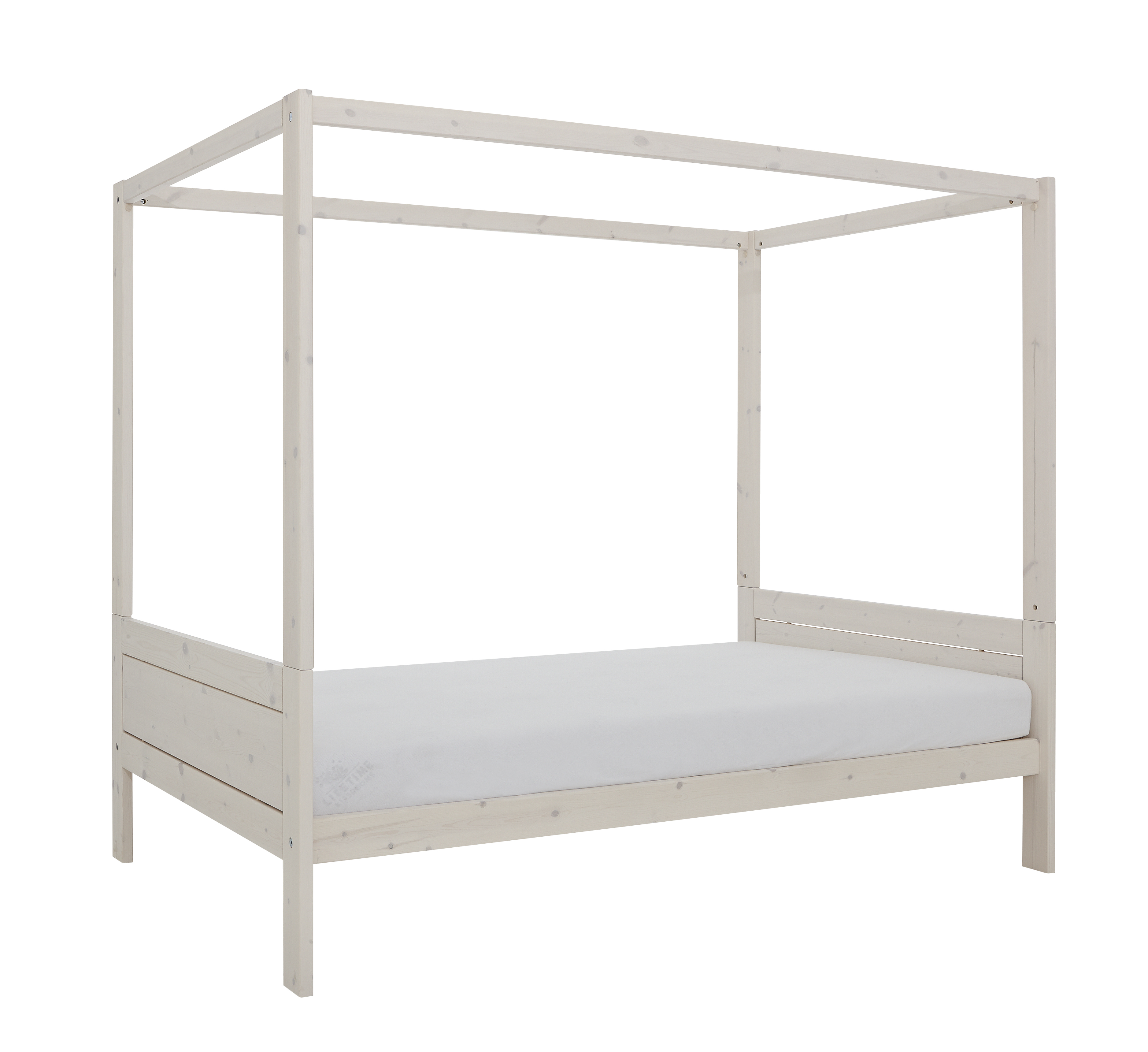 Lifetime 4-Poster Bed 120cm Lux.