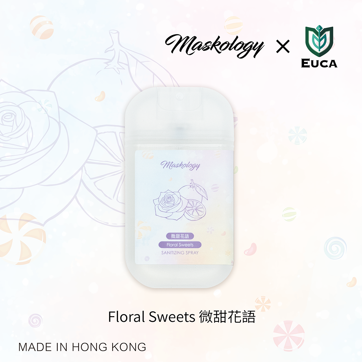 Floral Sweets Sanitizing Spray - Maskology x EUCA special edition (30ml)