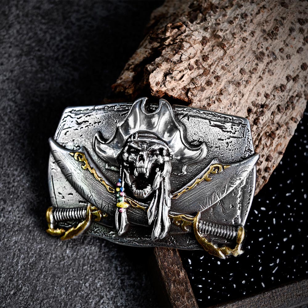 海盜骷髏 造型皮帶扣 / 皮帶頭 - 現貨