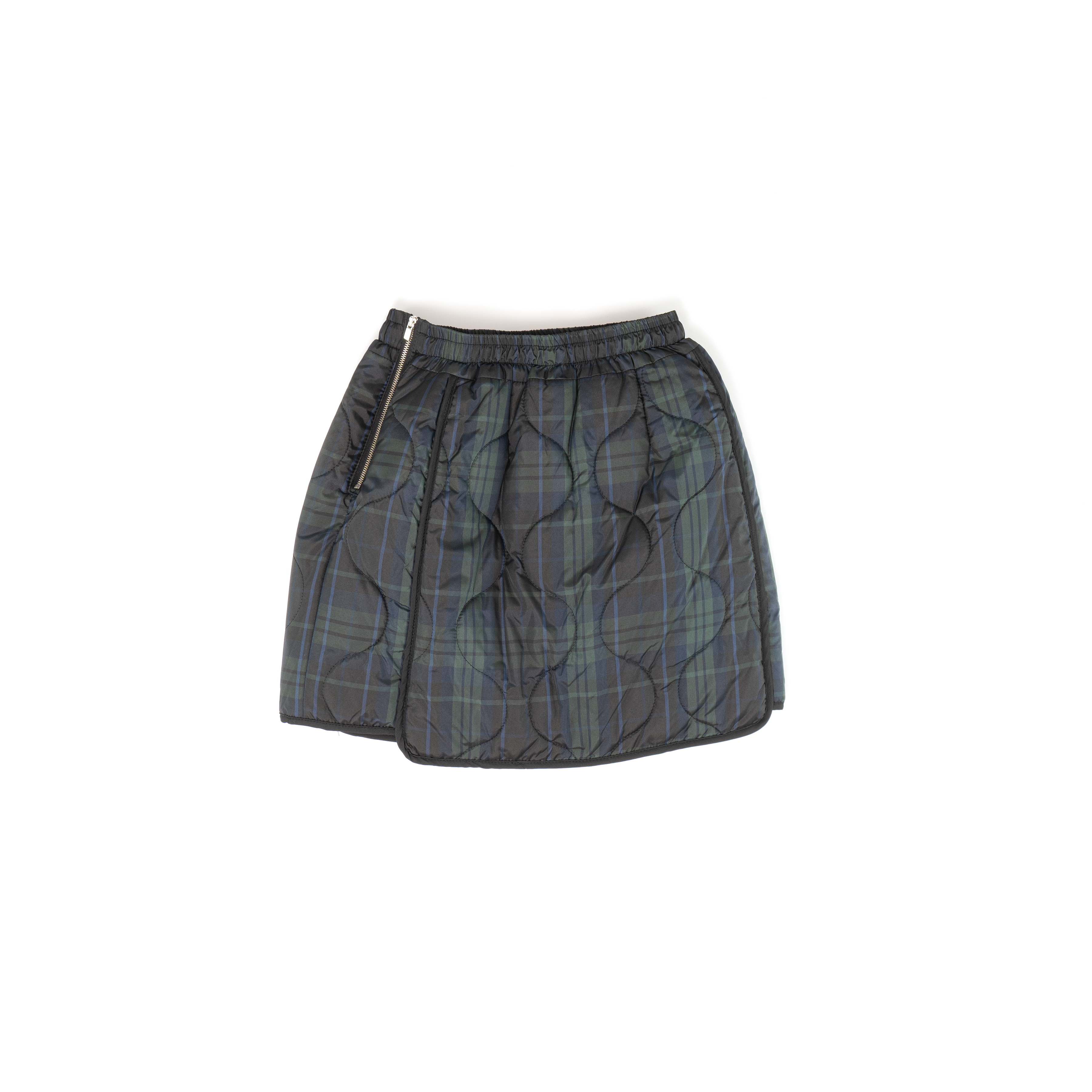 薄夾棉格仔外套短裙套裝