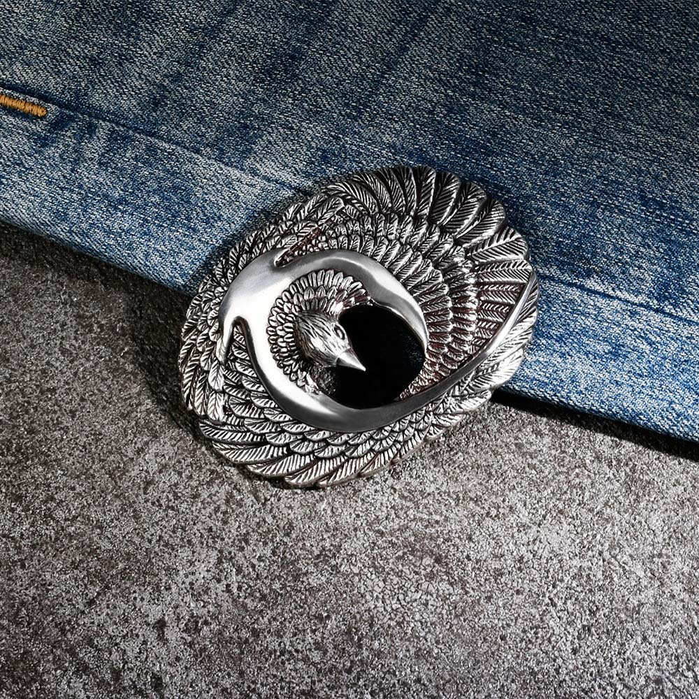 鳳凰展翅 造型皮帶扣 / 皮帶頭 - 現貨